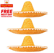 3 X MEXICAN SOMBRERO HAT