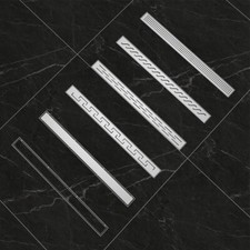 Wet Room Linear Shower Floor Drain Stainless Steel Channel Gully Trap Waste