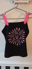 Cyberdog Tribal vest top neon pink reflective plastic straps