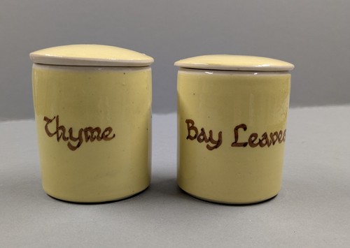 Vintage rainham herb jars - jars,