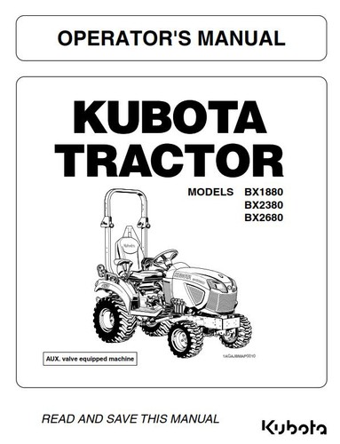 Kubota tractor bx1880 bx2380 - tractor,