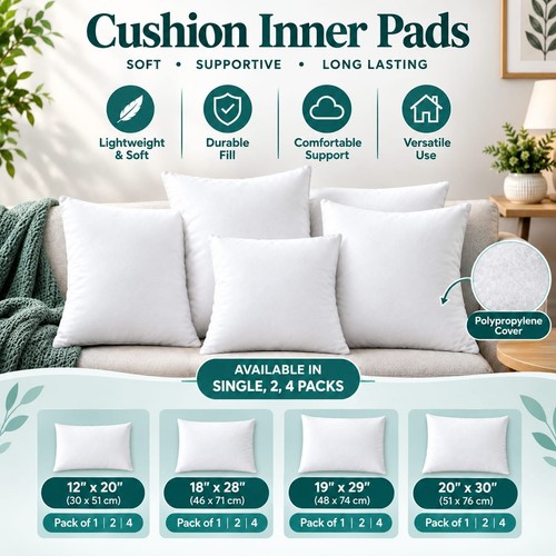 Cushion pads extra deep - extra, filled