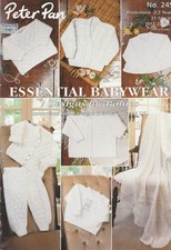 Peter Pan Essential Babywear Premature to 3 Baby Knitting Pattern Book 3 & 4 Ply