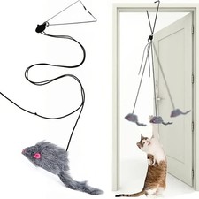 Door hanging cat toy - door,