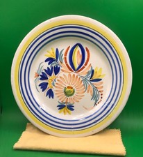 Henriot Quimper Floral Style Plate 9.5”