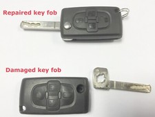 Car key repair service for Peugeot 1007 807 4 button remote fob