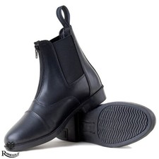 Zip Jodhpur Boots   BLACK  2