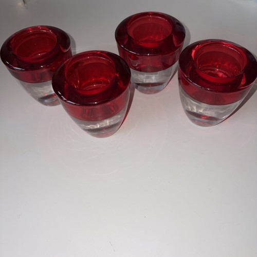Four sommerso art - , glass