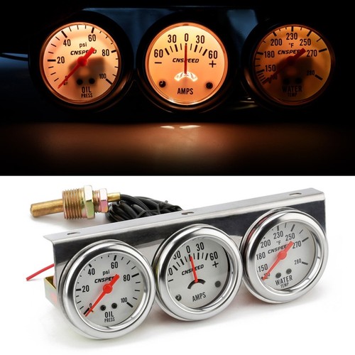52mm 12v car triple gauge - triple,