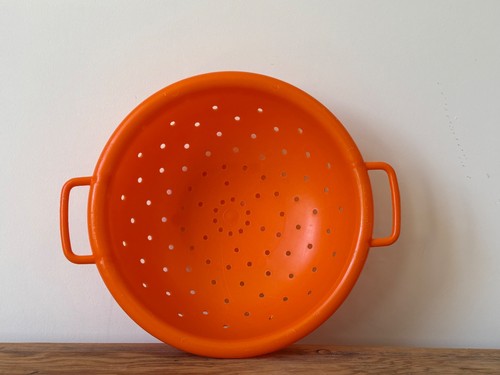 Vintage orange plastic