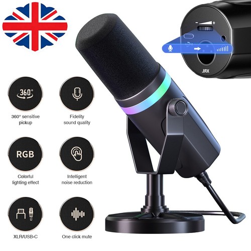 Usb xlr dynamic microphone rgb - dynamic,