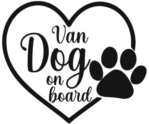 Van dog board campervan - van, on