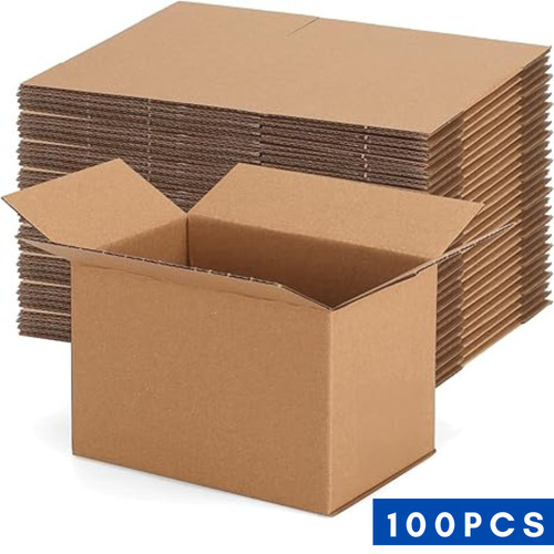100 6x4x4 cardboard paper - 100,