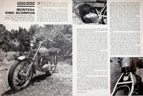 1970 montesa king - montesa, scorpion