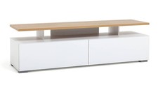 Habitat Floating Top TV Unit - White & Oak
