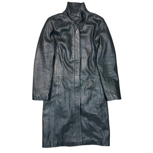 Vintage real leather - leather, trench