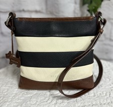 👜RADLEY Ladies “Babington Stripe” Small Finest Leather Crossbody/Shoulder Bag👜