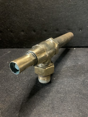 Vintage brass petrol pump - brass,