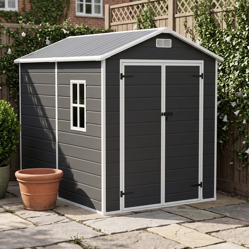 6x8ft plastic garden shed - 6x8ft,