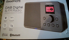 Goodmans Portable DAB & FM Radio. Digital Display + Bluetooth. Mains & Battery.