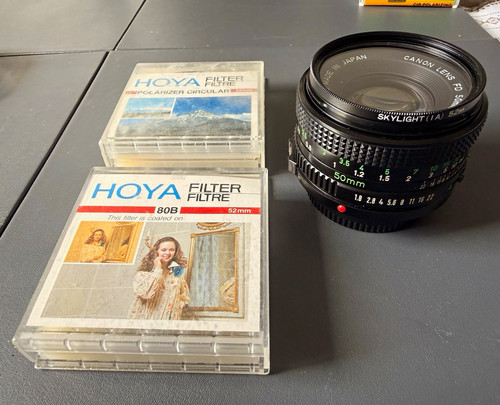 Canon 50mm 8 prime - fd, f/1.8