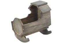 Dolls House Hooded Baby Cradle