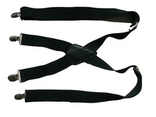 Braces Suspenders MENS Vintage Retro 1980s 1990s BLACK