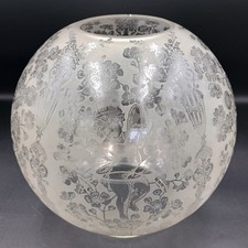 Victorian etched glass globe