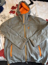 Superdry Original Windtrekker Mens Jacket Coat Size Medium Grey & Orange.