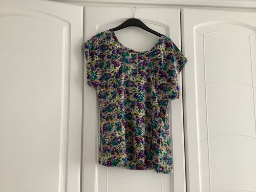 Whistles silk floral top with - ,