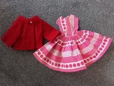 DOLL'S PINK COTTON DRESS WITH