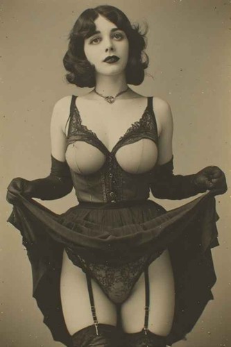 Vintage pin corset gloves - vintage,