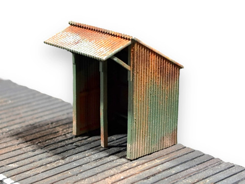 Corrugated tin shelter - corrugated,