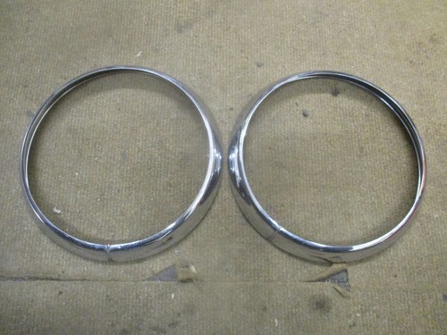 Chrome headlamp rims - , bezels