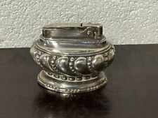 1950s Vintage RONSON CROWN Cigarette Table Lighter Silver Plated Mid Century