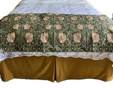 Signare Morris Pimpernel Thyme Green Tapestry Throw Sofa Bed Runner 220 x 70cm