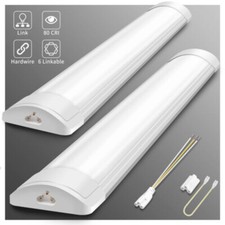 LED Batten Light Ceiling Tube Fluorescent 6500K 3FT 4FT 6FT 8FT Strip Lights