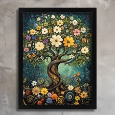 Floral Tree of Life Wall Art