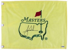 Tiger Woods Authentic Signed Masters Pin Flag Autographed UDA #SHO24546