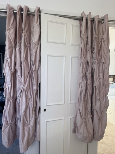 Next pink pin tuck curtains - next,