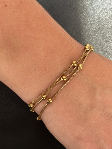 14k gold plated multilayer - gold,