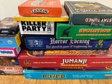job lot of family board games - 15 games, Jumanji, Kingdomino Duel, Lexicon, etc