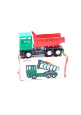 Vintage Plastic Toy Model Old Dump Truck BISON Friction Germany GDR