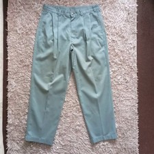 St Michael's Cotton Duck  Egg Green 3 Pocket Canvas  Trousers Short   W 34 L29