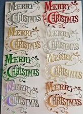 8 Large 'Merry Christmas' Xmas