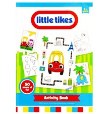 CHILDRENS LITTLE TIKES ACTIVITY COLOURING BOOK - FOR BOYS - FOR GIRLS - 50 PAGES