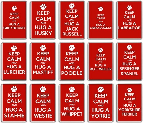 Fridge magnet keep calm hug - fridge,