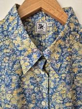 NEW! Oxford Shirt Company Liberty Tana Lawn Floral Print Fabric Cotton Shirt 20