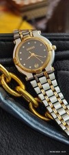 Gucci 9000L Quartz Wristwatch Women Vintage 1990 NEW BATTERY working well.