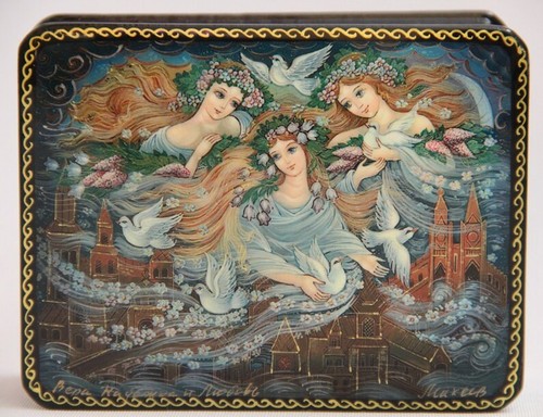 Vintage ukrainian lacquer - ukrainian,